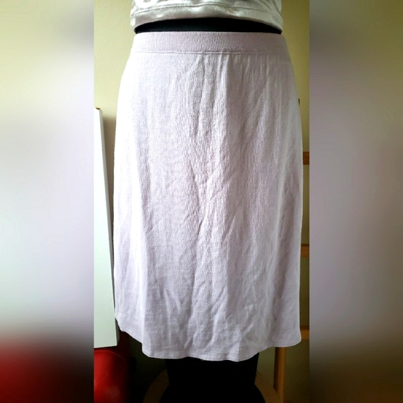 RODIER LILAC knit MIDI SKIRT - Picture 2 of 4